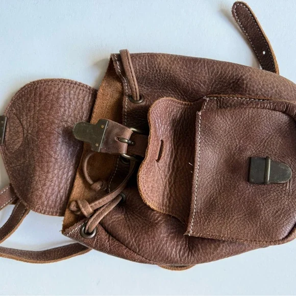 Vintage Roots Leather Mini Backpack - Picture 7 of 9